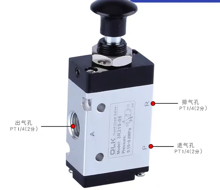 Hand draw valve