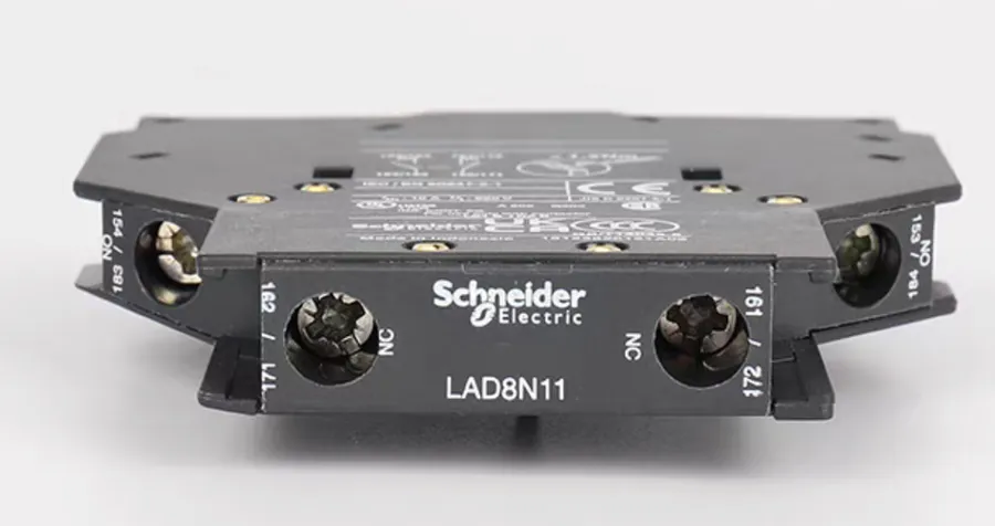 Side-mounted auxiliary contact, 1NO+1NC, SCHNEIDER