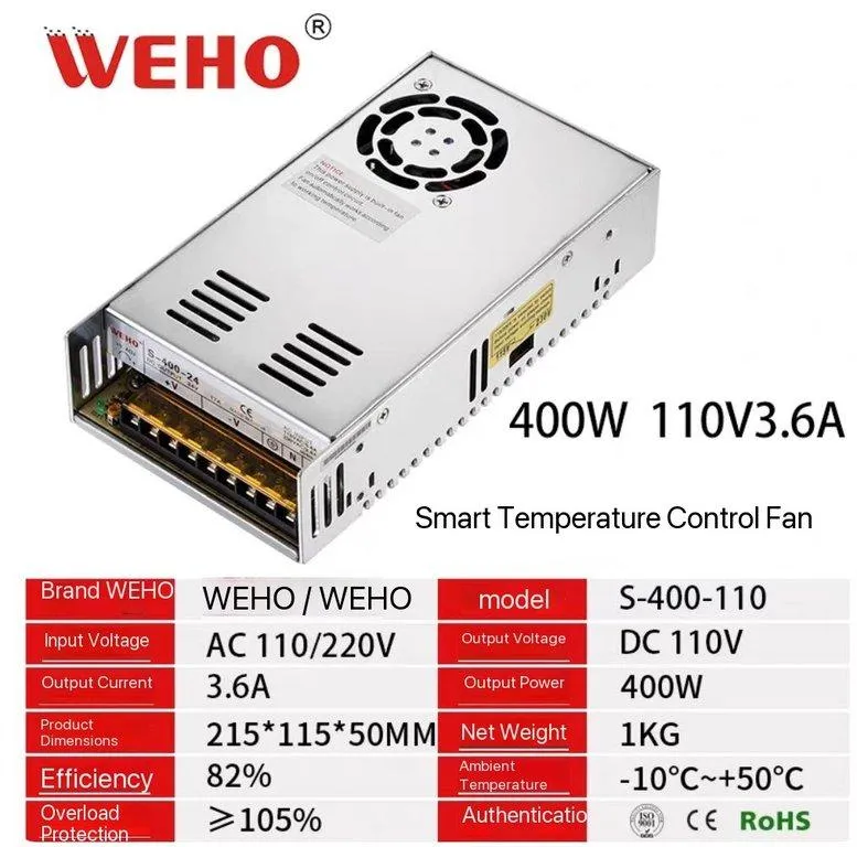 WEHO Switching Power Supply for Monitoring Equipment and LED Lights