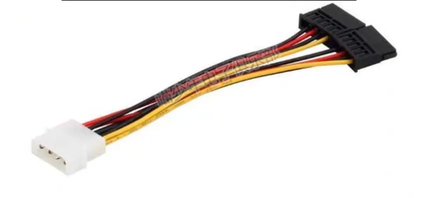 POWER SUPPLY, Large 4-pin to dual SATA