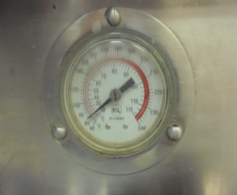 Dial Thermometer, 2 in., -40°F to 240°F / 10°C to 115°C