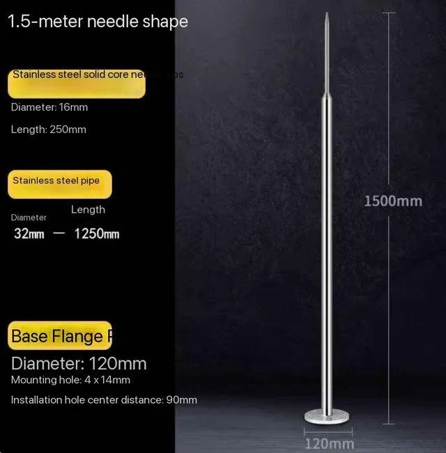 304 stainless steel lightning rod