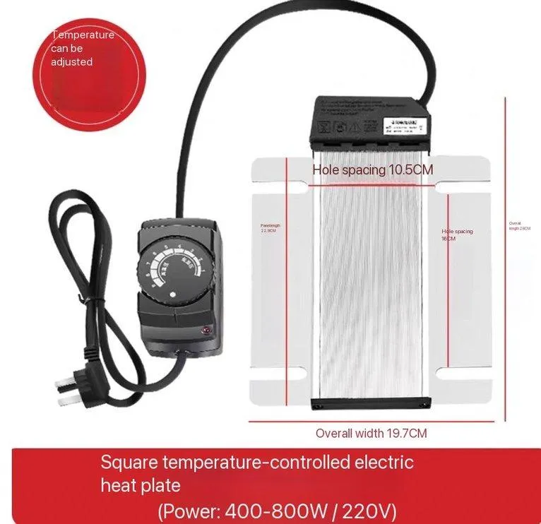 Square electric heating plate