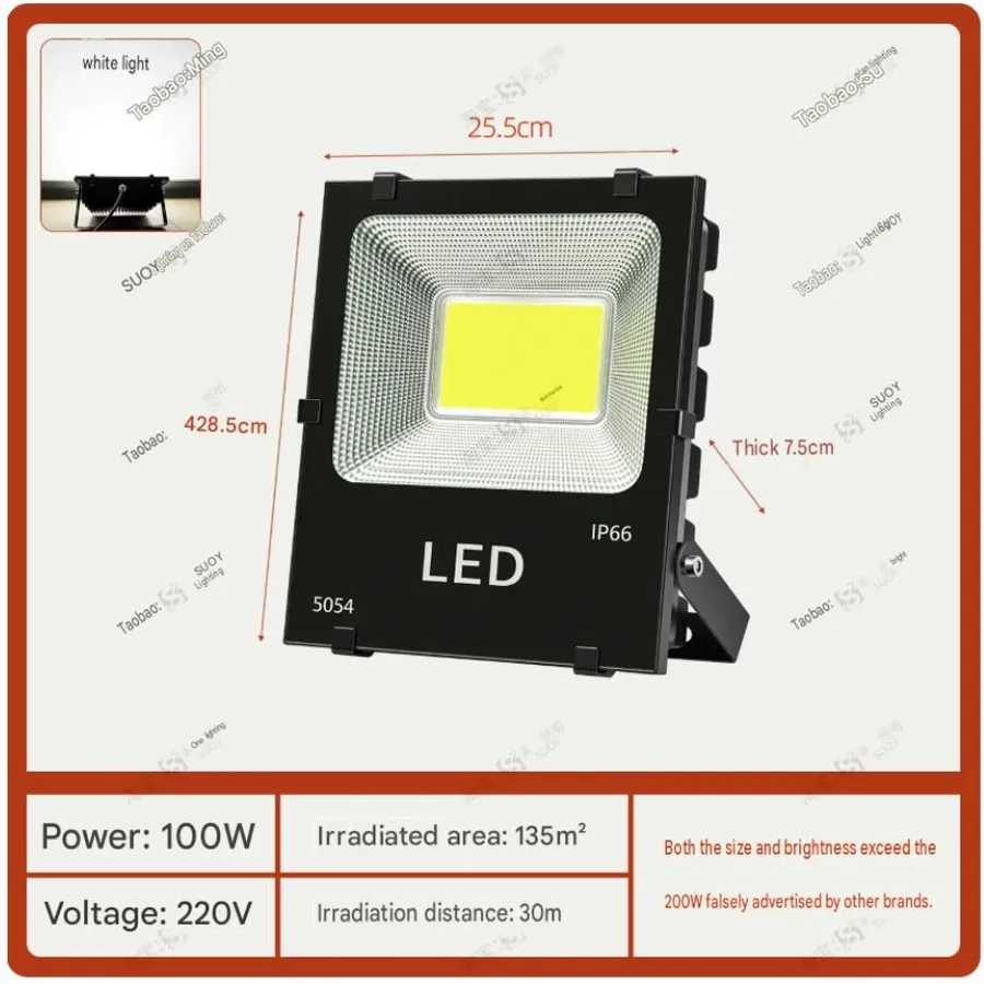 Marine LED Flood Light IP66, 220V 100-150W