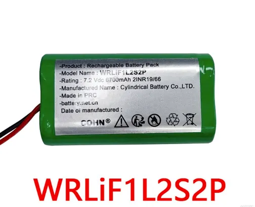 Li-ion Battery Pack COHN WRLiF1L2S2P, 7.2V 6700mAh