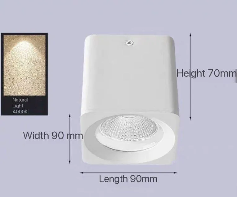 Square downlight