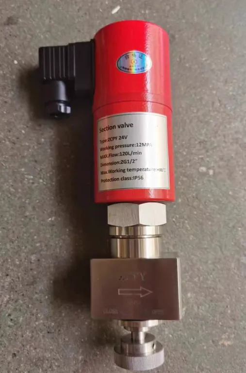 Marine high-pressure solenoid valve
